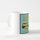 Het leven is een reis koffie Mok (Voorkant links)