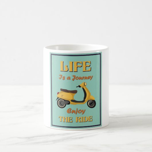 Het leven is een reis koffie Mok (Center)