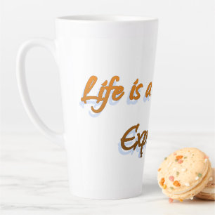 Het leven is een reis latte mok