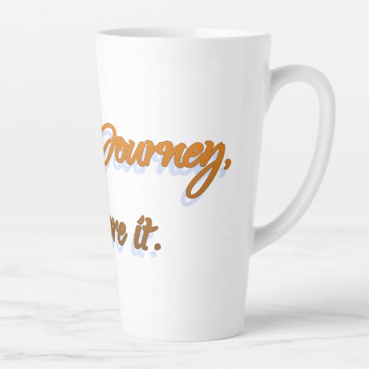 Het leven is een reis latte mok (Rechts)