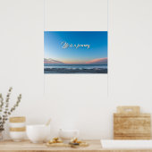 Het leven is een reis levenshouding motivatie cita poster (Keuken)