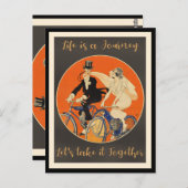 Het leven is een reis, liefde, briefkaart (Voorkant / Achterkant)