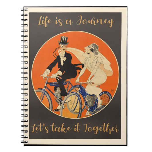 Het leven is een reis, liefde, notitieboek (Voorkant)