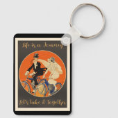 Het leven is een reis, liefde, sleutelhanger (Achterkant)