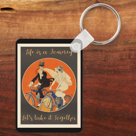 Het leven is een reis, liefde, sleutelhanger (Achterkant)