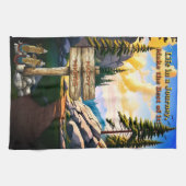 Het leven is een reis, maak er het beste van theedoek (Horizontaal)