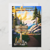 Het leven is een reis Maak het het beste Wenskaart Kaart (Voorkant)