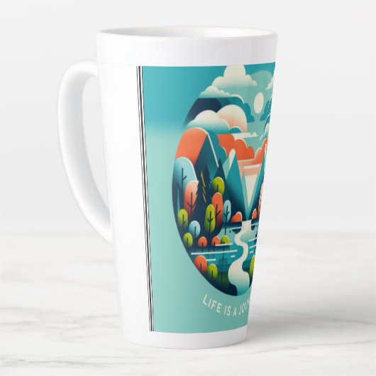 Het leven is een reis mok (Linkerhoek)