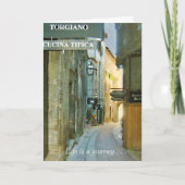 Het leven is een reis om van een gelukkige verjaar kaart (Voorkant)