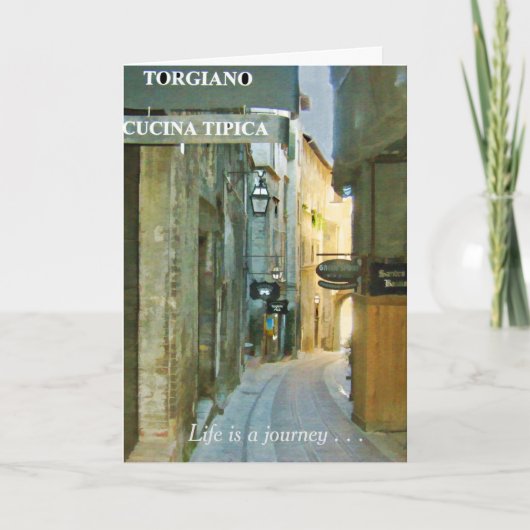 Het leven is een reis om van een gelukkige verjaar kaart (Voorkant)