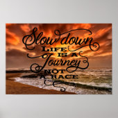 Het leven is een reis poster (Voorkant)