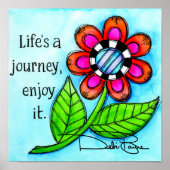 Het leven is een reis poster (Voorkant)