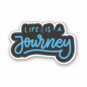 Het leven is een reis Sticker (Voorkant)