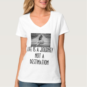 Het leven is een reis t-shirt