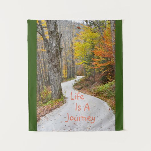 Het leven is een reis wandkleed (Voorkant)