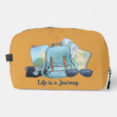 Het leven is een reistas toilettasje (Voorkant)
