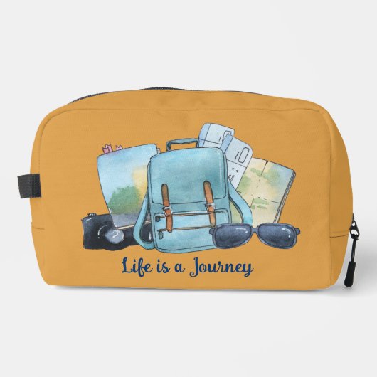 Het leven is een reistas toilettasje (Voorkant)