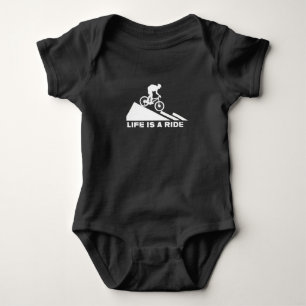 Het leven is een ride, een mountainbike Gift Romper