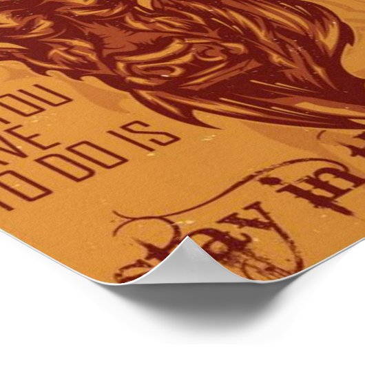 Het leven is een rodeo poster (Hoek)