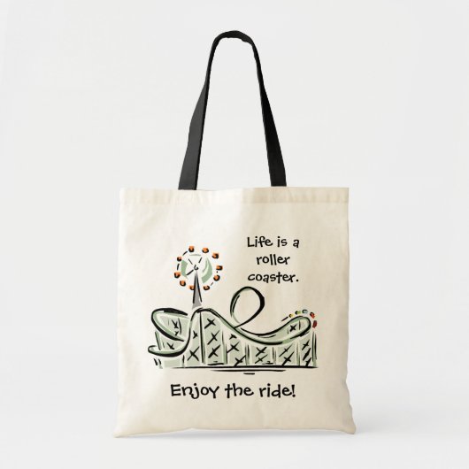Het leven is een roller onderzetter. Geniet van de Tote Bag (Voorkant)