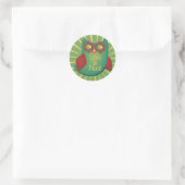 Het leven is een schot ronde sticker (Tas)