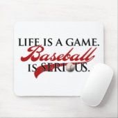 Het leven is een spel, honkbal is serieus muismat (Met muis)