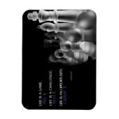 "Het leven is een spel" Inspirerend Quote Flexible Magneet (Verticaal)