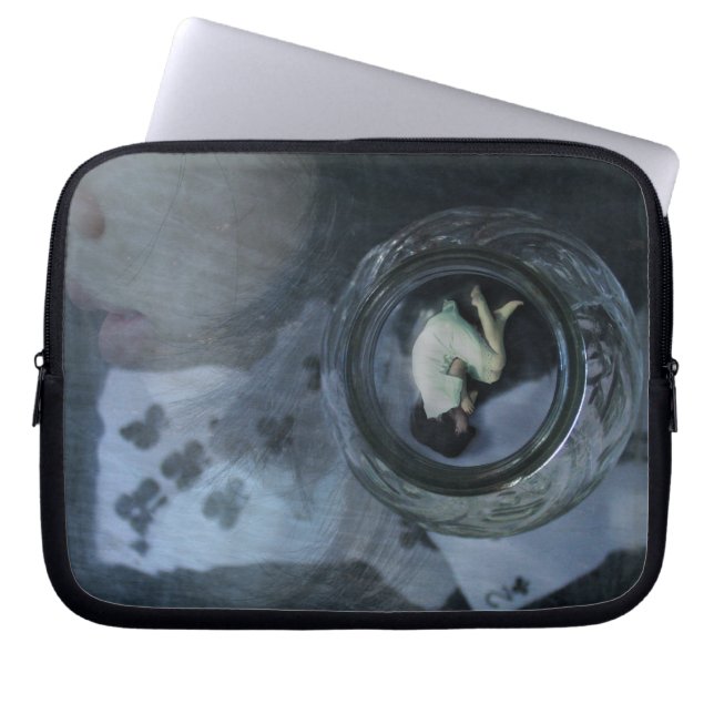 Het leven is een spel laptop sleeve (Voorkant)