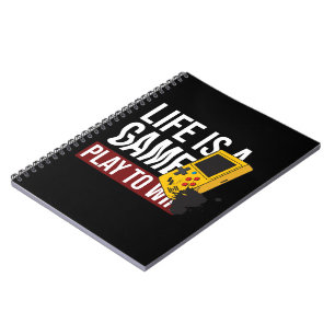 HET LEVEN IS EEN SPEL OM TE WINNEN NOTITIEBOEK