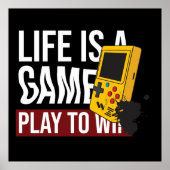 HET LEVEN IS EEN SPEL OM TE WINNEN POSTER (Voorkant)