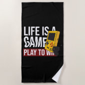 HET LEVEN IS EEN SPEL OM TE WINNEN STRANDLAKEN (Voorkant)