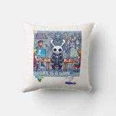 Het leven is een spel.. #Part2 (8bit) (gamer gift) Kussen (Achterkant)