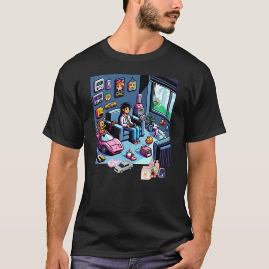 Het leven is een spel.. #Part2 (8bit) (gamer t-shi T-shirt (Voorkant)