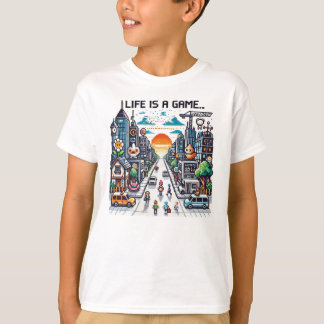Het leven is een spel.. #Part2 (8bit) (gamer tshir T-shirt