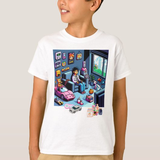 Het leven is een spel.. #Part2 (8bit) (gamer tshir T-shirt (Voorkant)