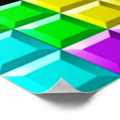 "Het leven is een spel" Positief Poster voor wandk (Hoek)