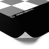 Het leven is een spel, schaken is ernstig poster (Hoek)