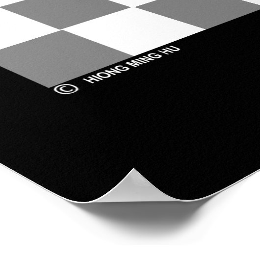 Het leven is een spel, schaken is ernstig poster (Hoek)