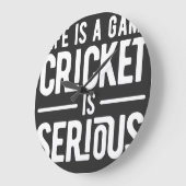 het leven is een spelletje voor cricket grote klok (Hoek)