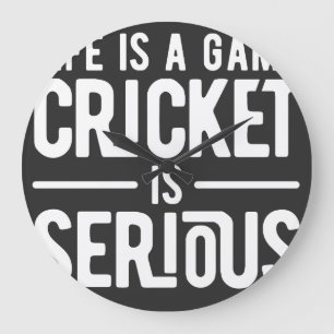 het leven is een spelletje voor cricket grote klok