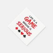 Het leven is een spellingbrug is een serieus kaart servet (Hoek)