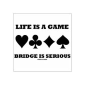 Het leven is een spellingbrug is een serieuze vier rubberstempel (Afrduk)