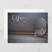 Het leven is een spiegel briefkaart (Voorkant / Achterkant)