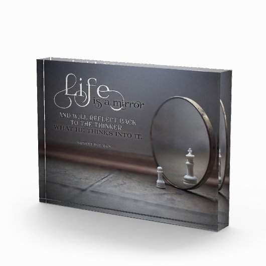 Het leven is een spiegel fotoblokken (Rechts)
