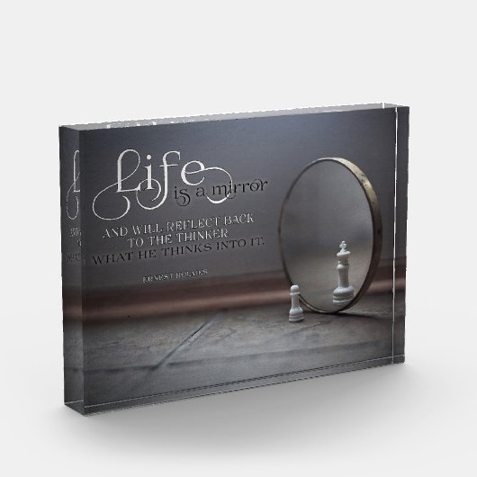 Het leven is een spiegel fotoblokken (Links)
