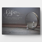 Het leven is een spiegel fotoplaat (voorkant)