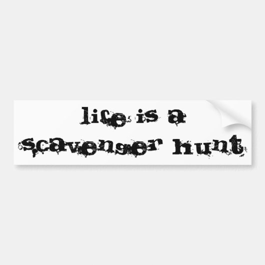 het leven is een spookjacht bumpersticker (Voorkant)