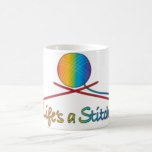 Het leven is een Stitch Koffiemok (Center)