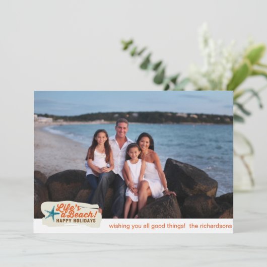 Het leven is een strand! (Staand voorkant)