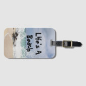 Het leven is een strand Bagagelabel (Voorkant (horizontaal))